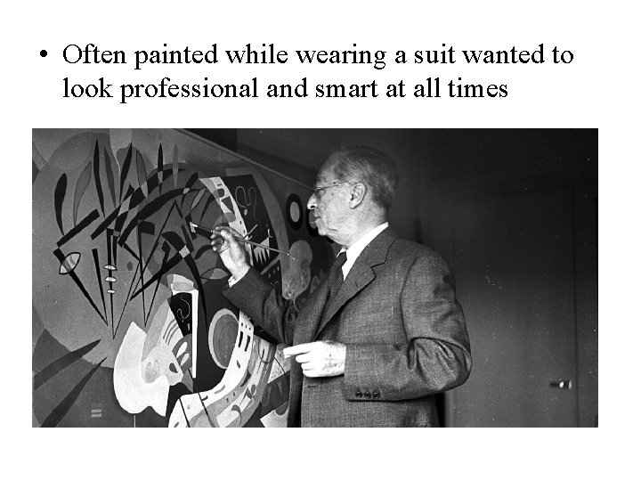 • Often painted while wearing a suit wanted to look professional and smart • Often painted while wearing a suit wanted to look professional and smart