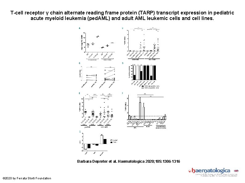 T-cell receptor γ chain alternate reading frame protein (TARP) transcript expression in pediatric acute