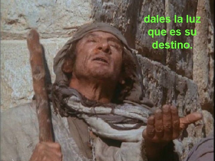 dales la luz que es su destino. 