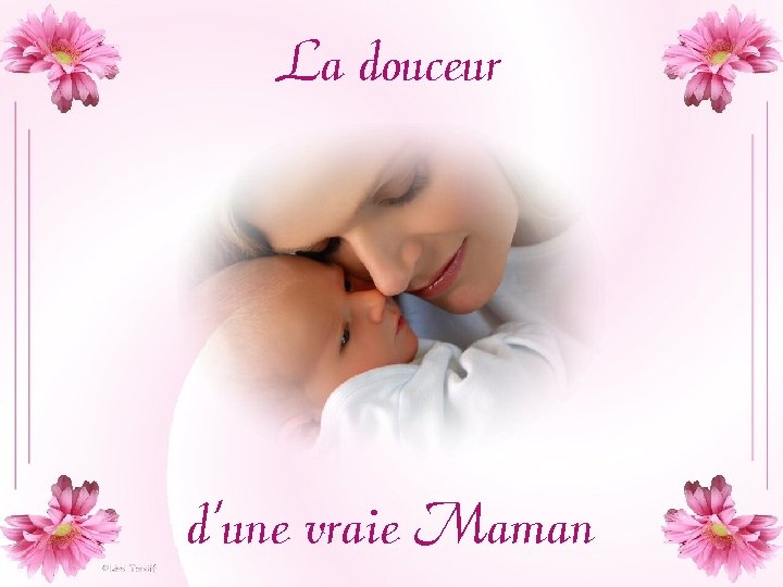 La douceur d'une vraie Maman La douceur d'une vraie Maman