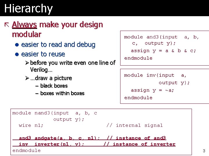 Comp 541 More On Verilog Debouncing Switches Montek