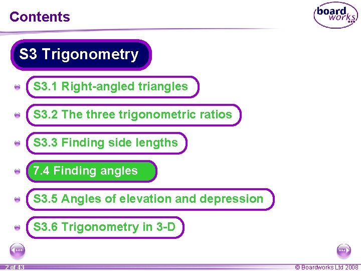 Contents S 3 Trigonometry A S 3. 1 Right-angled triangles A S 3. 2