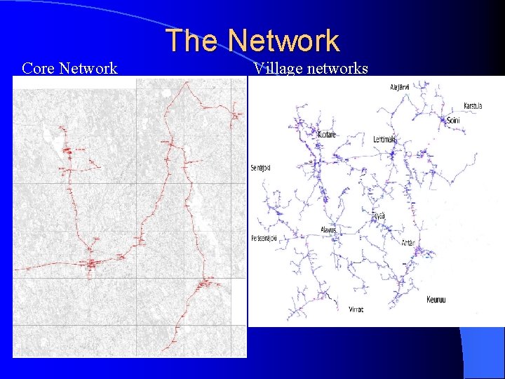 Core Network The Network Village networks 