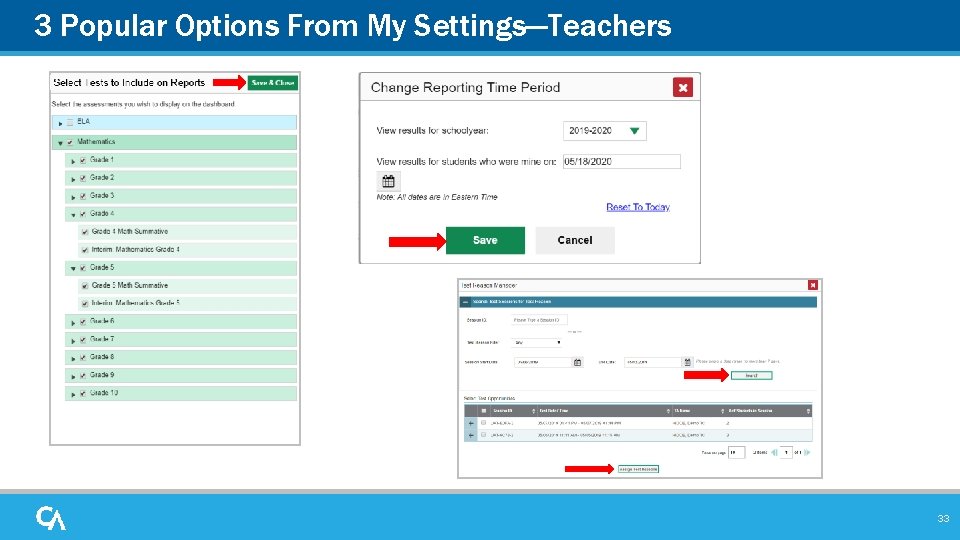 3 Popular Options From My Settings—Teachers 33 3 Popular Options From My Settings—Teachers 33