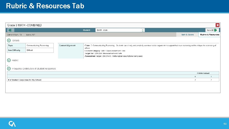 Rubric & Resources Tab 50 Rubric & Resources Tab 50