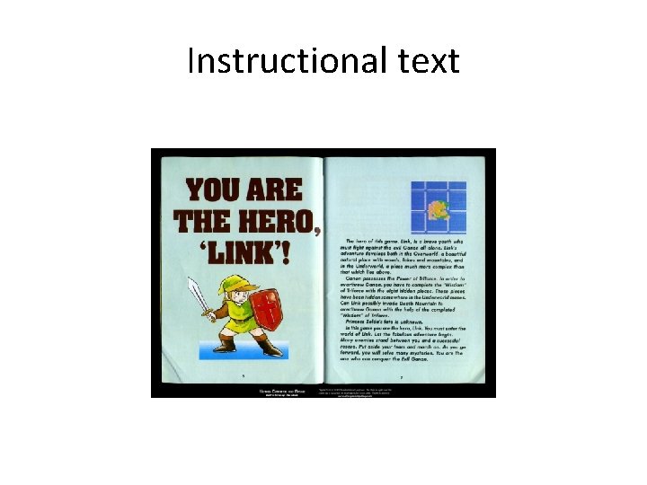 Instructional text 