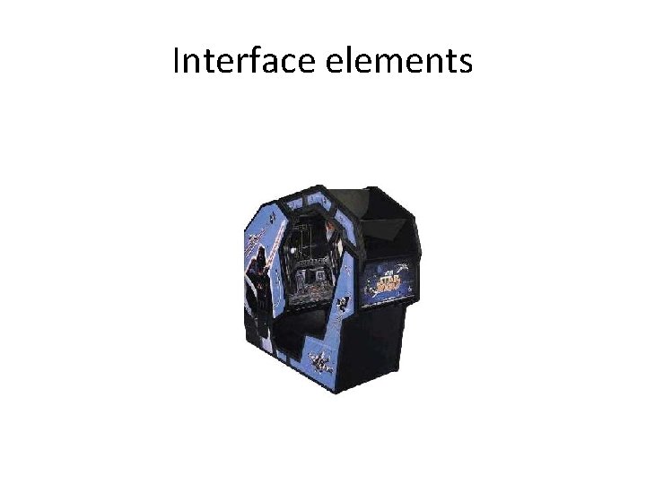 Interface elements 