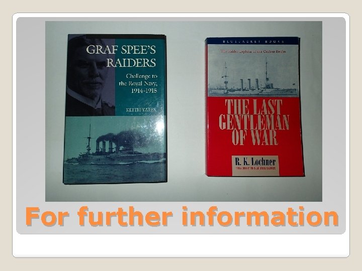 For further information 