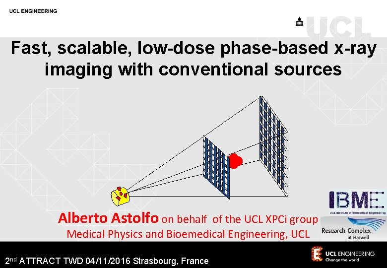 Fast, scalable, low-dose phase-based x-ray imaging with conventional sources Alberto Astolfo on behalf of