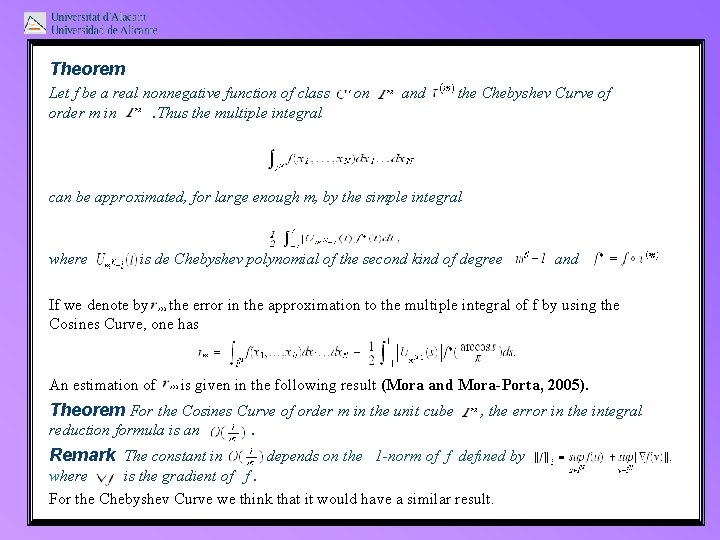 Theorem Let f be a real nonnegative function of class order m in. Thus Theorem Let f be a real nonnegative function of class order m in. Thus