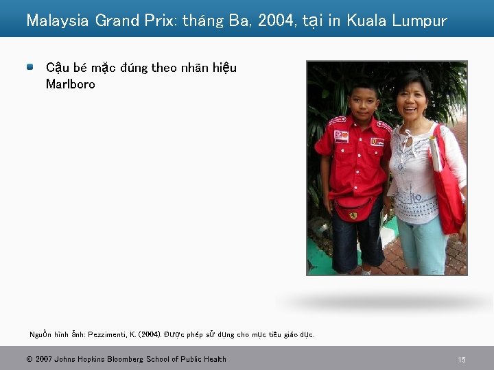 Malaysia Grand Prix: tháng Ba, 2004, tại in Kuala Lumpur Cậu bé mặc đúng