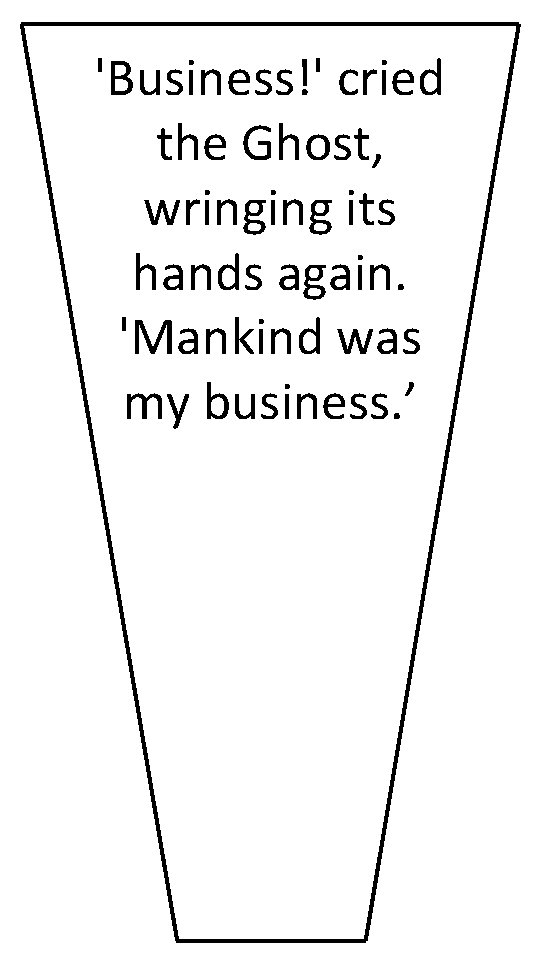 'Business!' cried the Ghost, wringing its hands again. 'Mankind was my business. ’ 