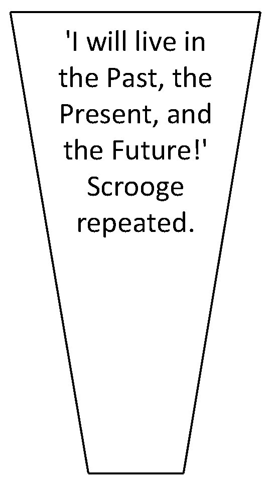 'I will live in the Past, the Present, and the Future!' Scrooge repeated. 