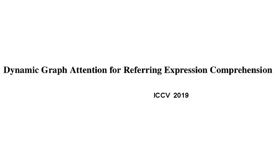 ICCV 2019 