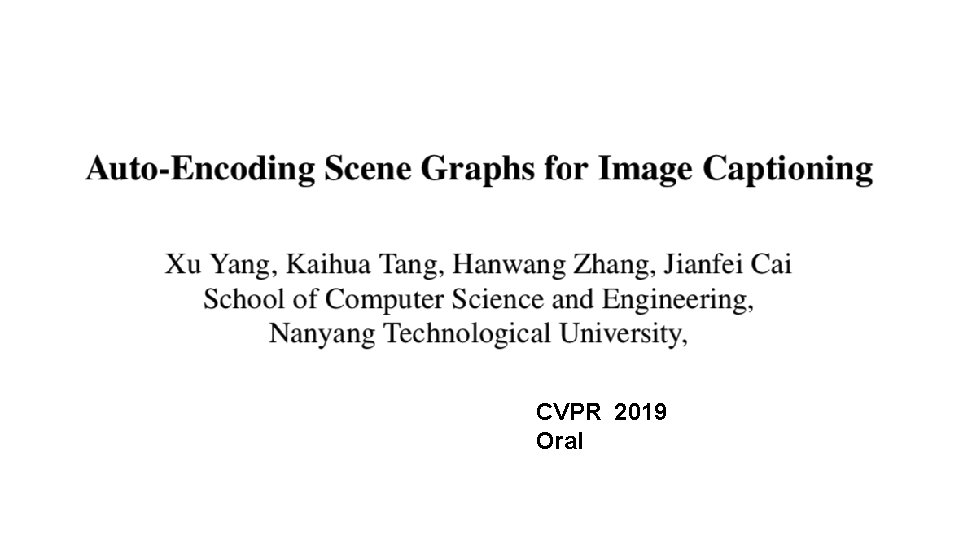 CVPR 2019 Oral 