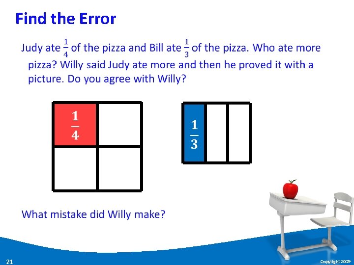 Find the Error 21 Copyright 2009 