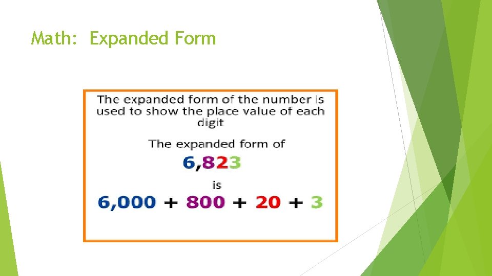 Math: Expanded Form 