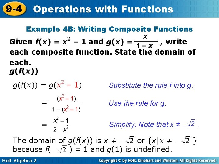 9 4 With Functions 9 4 Operations With