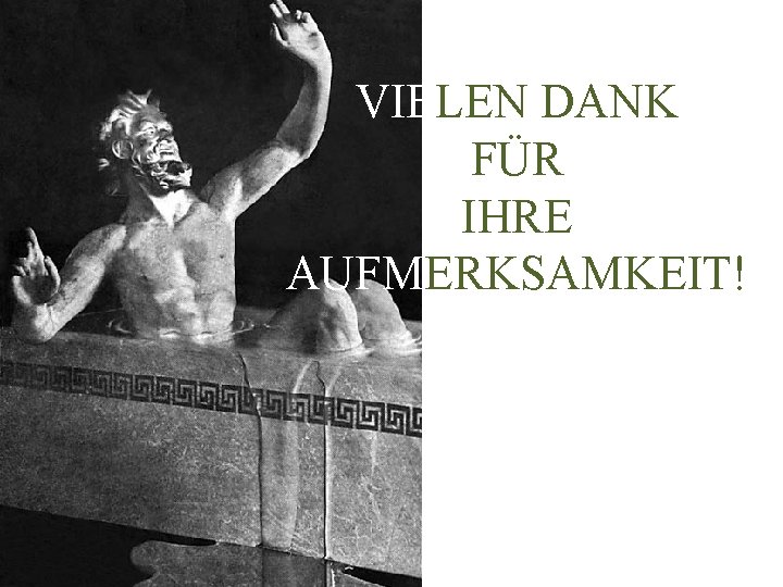 VIELEN DANK FÜR IHRE AUFMERKSAMKEIT! 