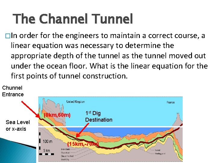 The Channel Tunnel � In order for the engineers to maintain a correct course,