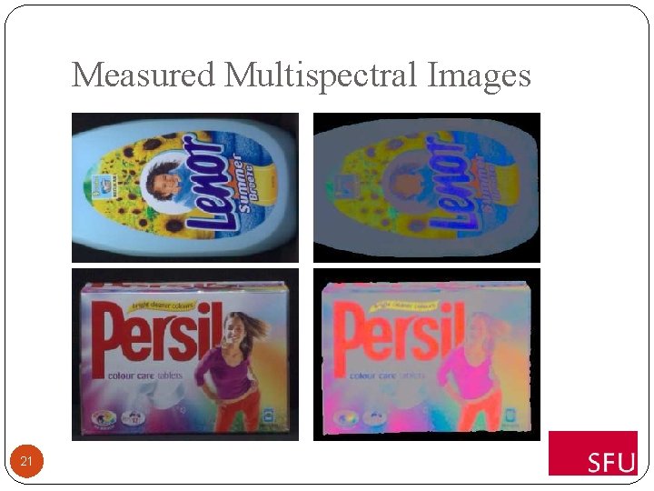 Measured Multispectral Images 21 