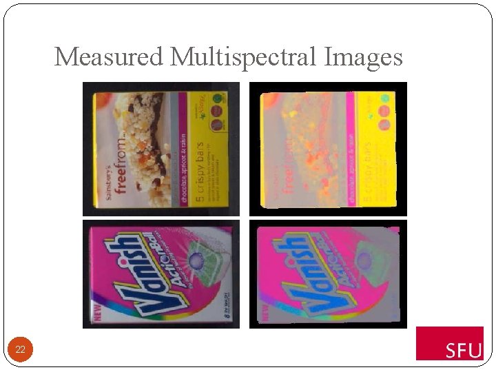 Measured Multispectral Images 22 