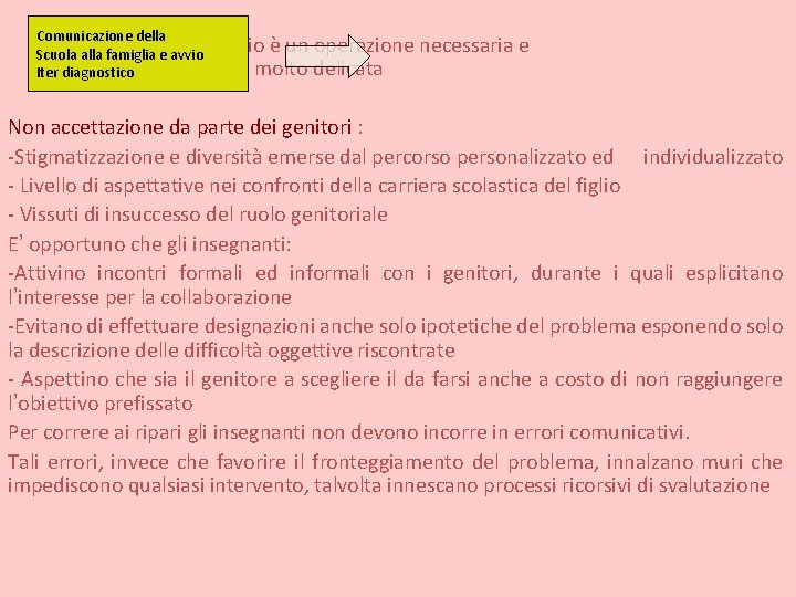 Comunicazione della Scuola alla famiglia e avvio L’invio è un operazione contemporaneamente molto delicata