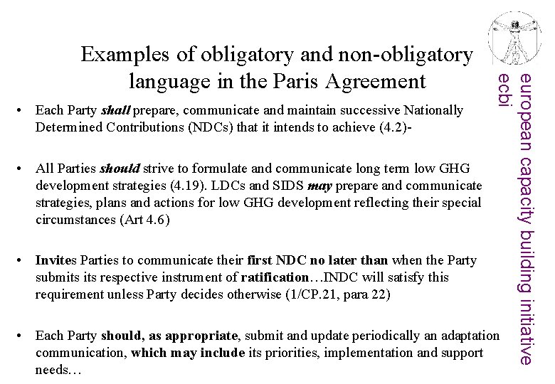  • Each Party shall prepare, communicate and maintain successive Nationally Determined Contributions (NDCs)