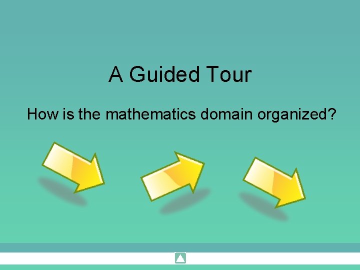 A Guided Tour How is the mathematics domain organized? 