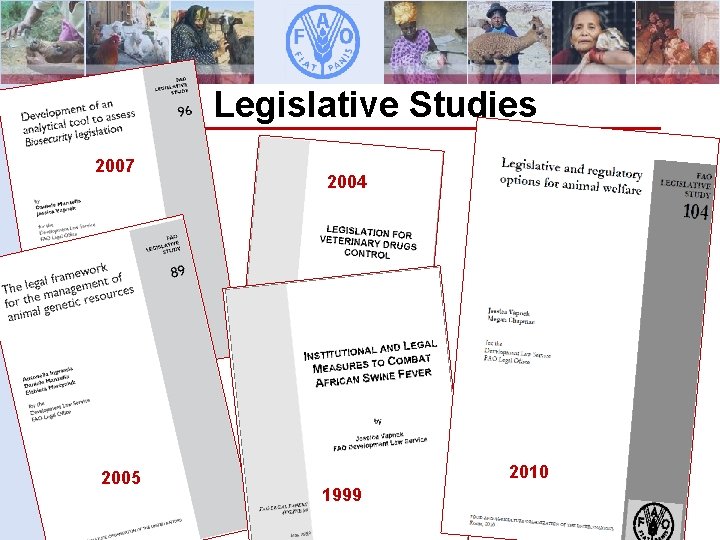 Legislative Studies 2007 2005 Animal Production and Health Division 2004 2010 1999 Development Law