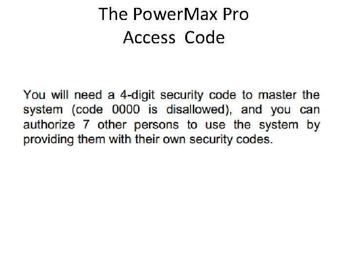 The Power. Max Pro Access Code 