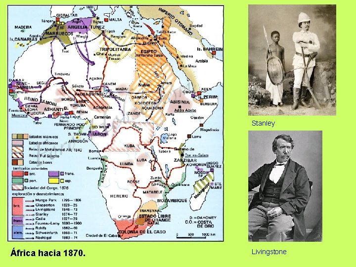 Stanley África hacia 1870. Livingstone 