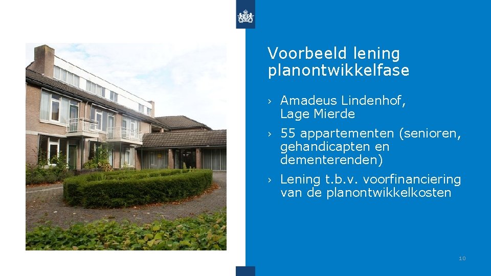 Voorbeeld lening planontwikkelfase › Amadeus Lindenhof, Lage Mierde › 55 appartementen (senioren, gehandicapten en