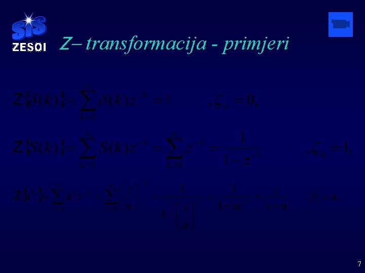 Z- transformacija - primjeri 7 