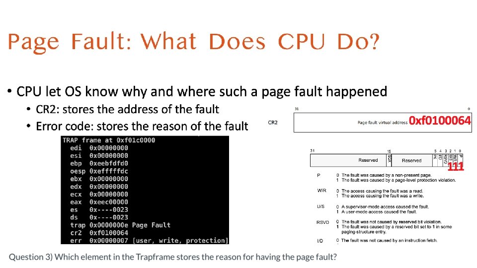 Q 5: Page Fault 