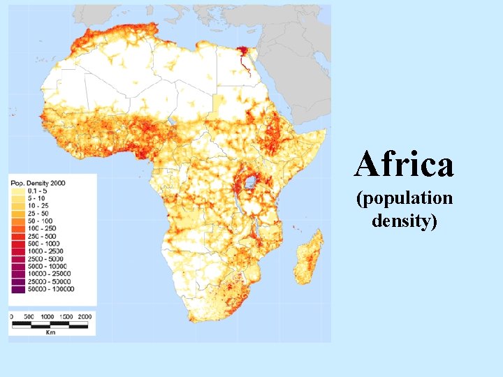 Africa (population density) 