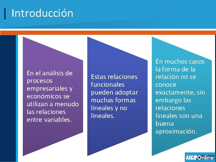 Introducción En el análisis de procesos empresariales y económicos se utilizan a menudo las Introducción En el análisis de procesos empresariales y económicos se utilizan a menudo las