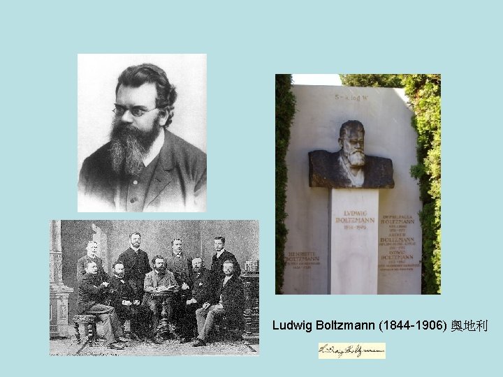 Ludwig Boltzmann (1844 -1906) 奧地利 