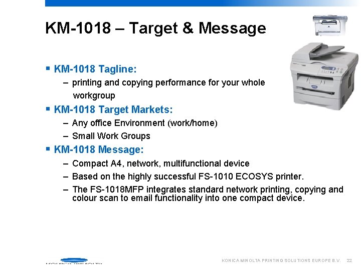 small printer target