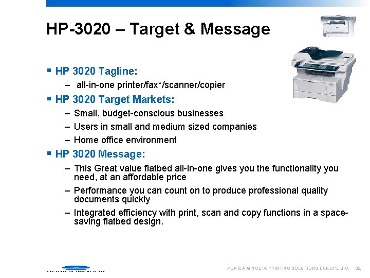 small printer target