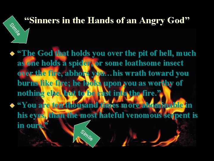 Si “Sinners in the Hands of an Angry God” m ile “The God that
