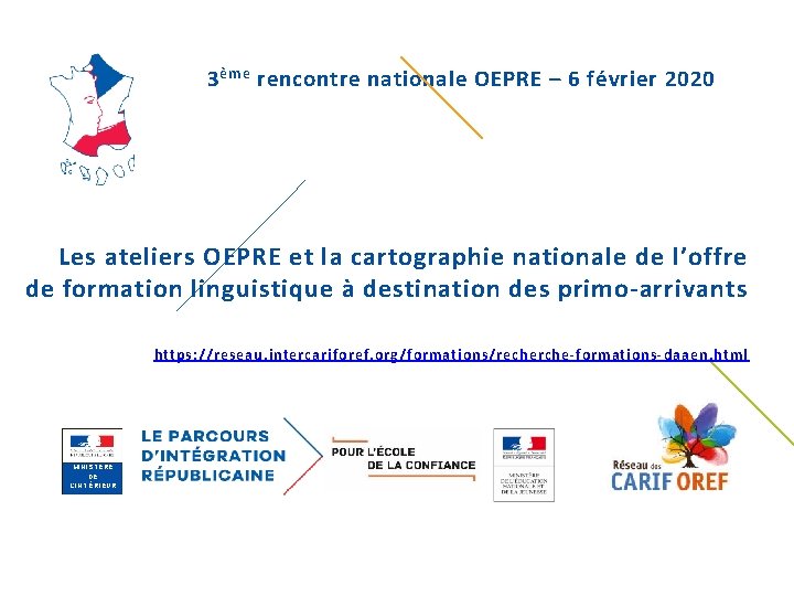 3 ème rencontre nationale OEPRE – 6 février 2020 Les ateliers OEPRE et la