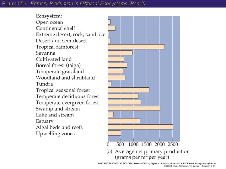 Figure 55. 4 Primary Production in Different Ecosystems (Part 2) 