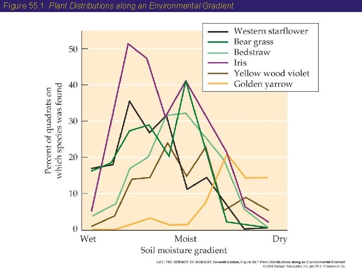 Figure 55. 1 Plant Distributions along an Environmental Gradient 