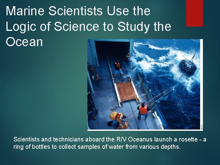 Introduction to Oceanography Chapter 1 The Origin of