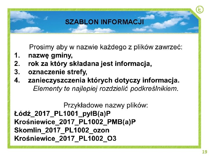 SZABLON INFORMACJI 19 