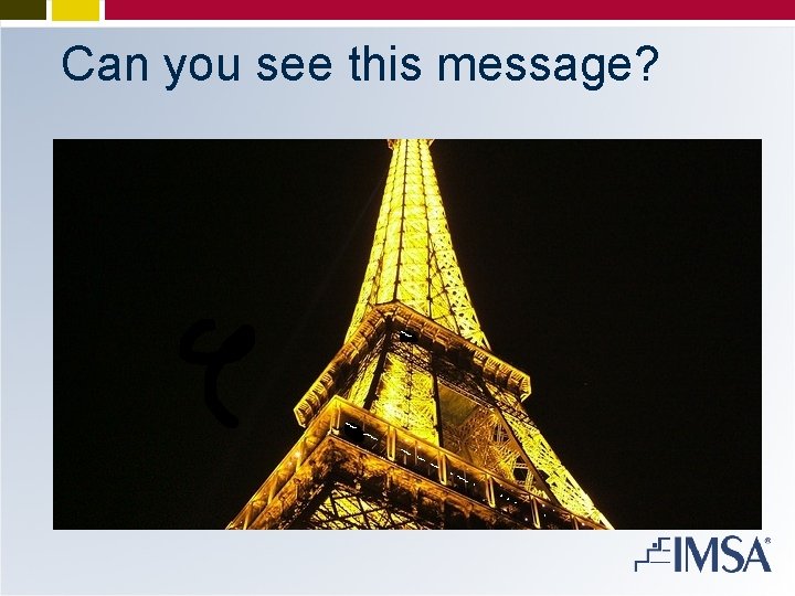 Can you see this message? 