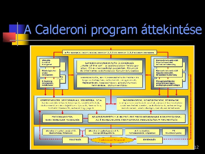 A Calderoni program áttekintése 12 