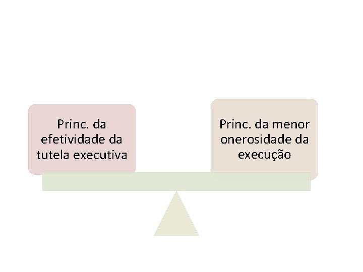 Princ. da efetividade da tutela executiva Princ. da menor onerosidade da execução 