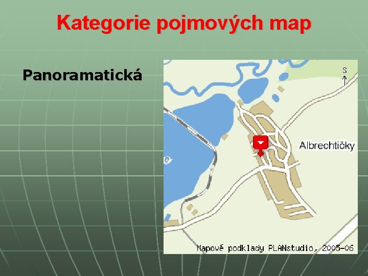 Kategorie pojmových map Panoramatická Kategorie pojmových map Panoramatická